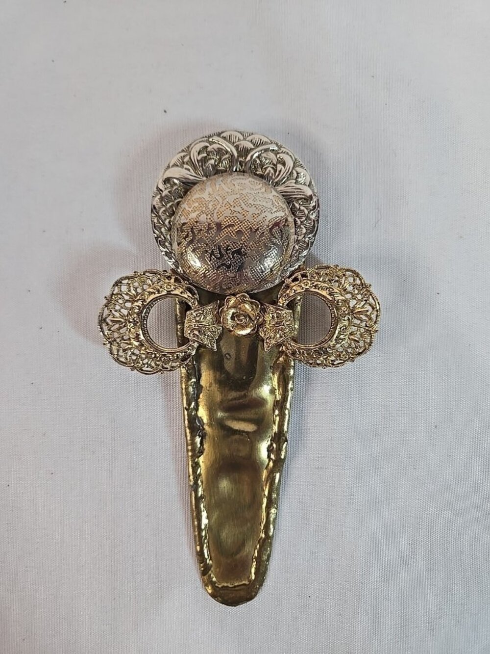 Handmade Metal Angel Brooch